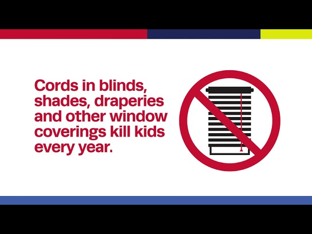 Cordless window coverings save lives