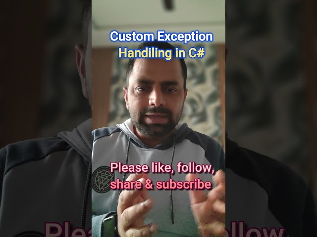 C# Custom Exception Handling in Hindi | Step by Step Explanation | .NET Tutorial