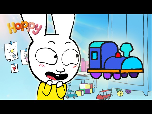 Gaspard steals Ferdinand’s toy train 😲🌈 Hoppy Friends Family