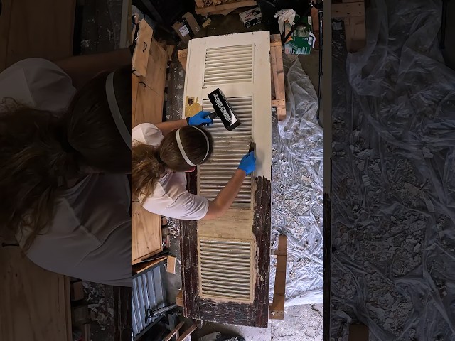 Paint stripping timelapse