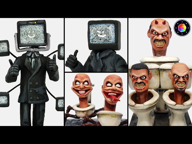 Making SKIBIDI TOILET but is very DISTURBING! (TV man, Triple Toilet, Parasite...) #4 | PlastiVerse