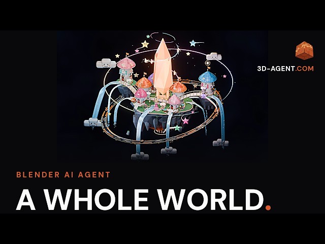 Blender AI animation: a whole scene, every object editable