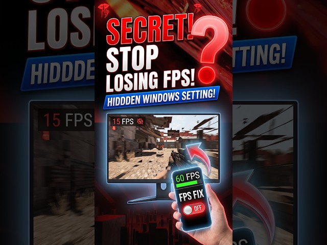 STOP Losing FPS to This Hidden Windows Setting! ⚡💻 #shorts