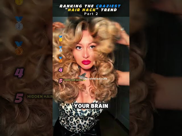 Ranking Best Hair Hacks ever! 🤯 #shorts