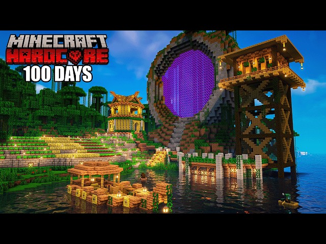 I Survived 100 Days in a JUNGLE ONLY WORLD in Minecraft Hardcore.