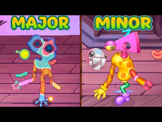 ALL Monsters Paironormal Carnival Wave Major vs Minor Fanmade ( NEW UPDATE ) || My Singing Monster