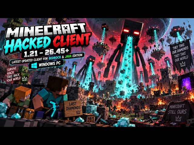 ⛏️ Minecraft Hacked Client 2026 | Bedrock & Java 1.21–26.51+ | Latest Windows Update
