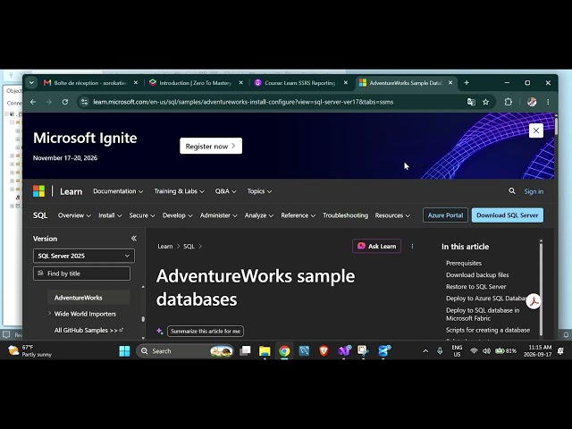 How to Install AdventureWorks2025 Database in SQL SERVER2026