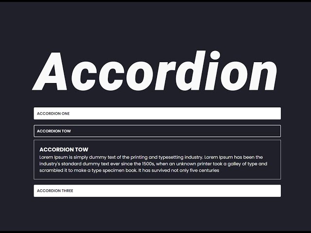 #javascript #javascript Building a JavaScript Accordion A Step-by-Step Guide