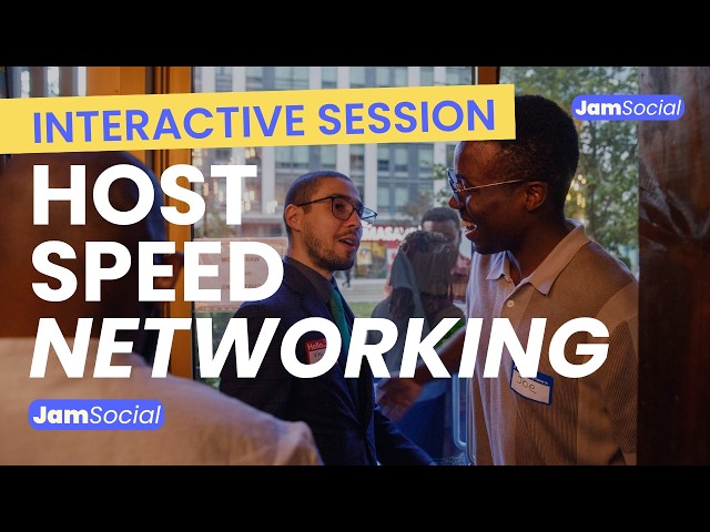 How to facilitate Speed Networking for a Large Crowd