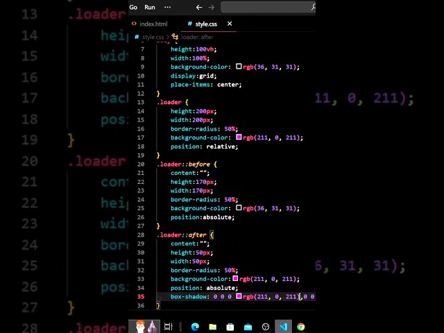 Neon Loader Animation in Css 🚀#webdesign #coding #css #html #programming #loader #neon #animation