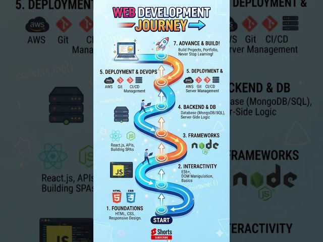 Journey of a Web Developer #coding #education #learning #webdev #journey