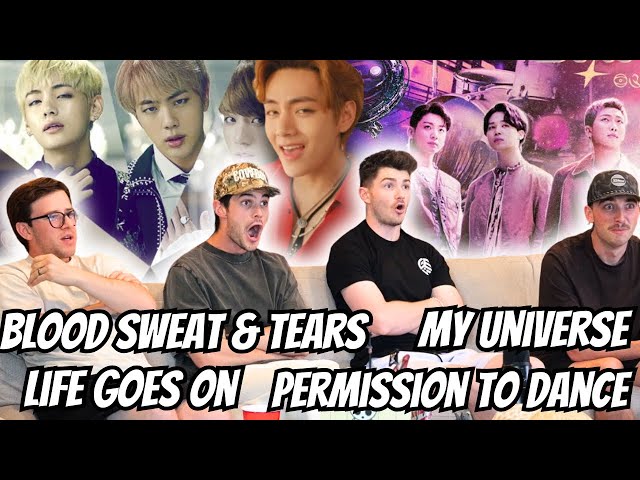 Americans FIRST Reaction To BTS Blood Sweat &Tears/ My Universe/Life Goes On/Permission To Dance