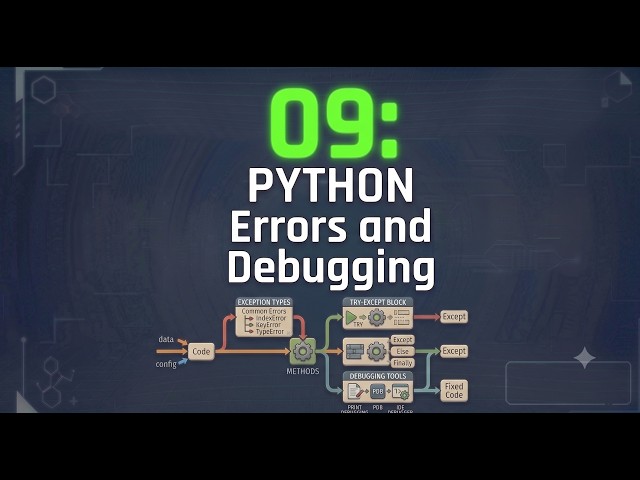 Python  09 Errors and Debugging | #pythonprogramming #pythontutorial #python3 #pythonbeginner