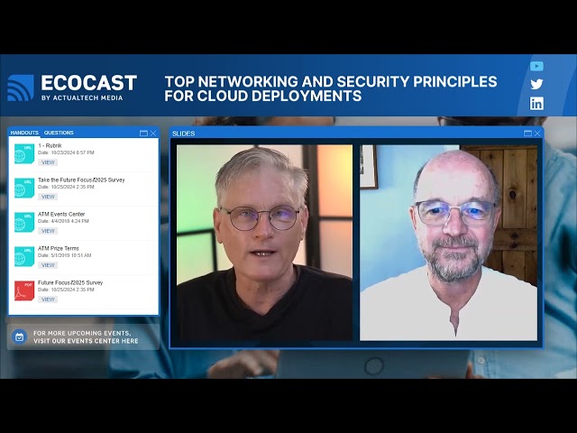 Top Networking and Security Principles for Cloud Deployments