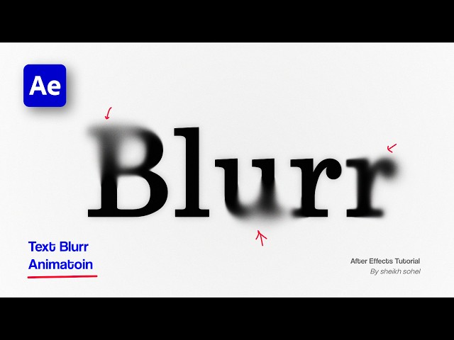 This Text Blur Trick in After Effects is Insanely Slick (No Plugins!)