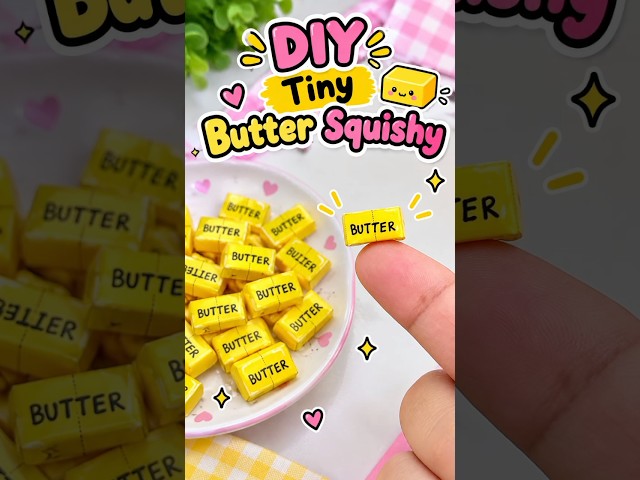 Butter Squishy 😱 #shorts #craft #satisfying #trending #youtubeshorts #trendingshorts #viral #funny