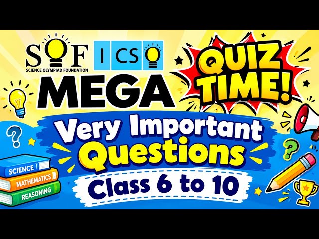 ICSO International Computer Science Olympiad Class 6 to 10 Important Questions 2026-27