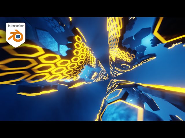 Model & Animate A Geometry Nodes Scifi Loop in Eevee (Blender Tutorial)