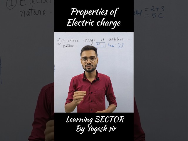 Properties of Electric Charge ⚡ | Class 12 Physics | One Shot #Shorts