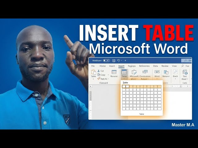 How to Insert and Format Tables in Microsoft Word