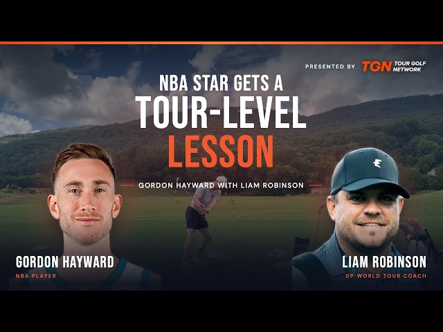 Liam Robinson Gives NBA Star Gordon Hayward a Golf Lesson