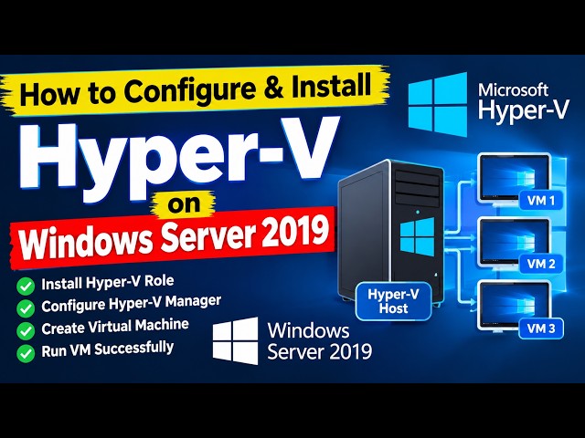 How to configure and install Hyper V on server 2019