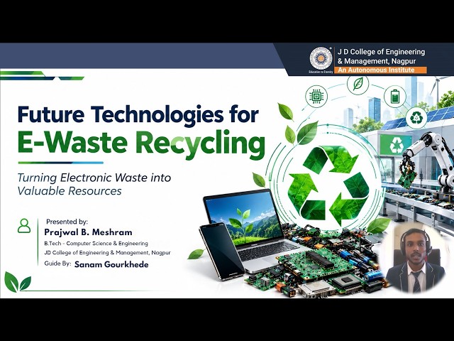Future Technologies for E-Waste Recycling | B.Tech CSE | Activity