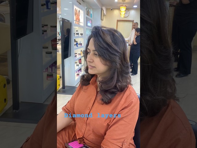 Diamond layered Haircut 💇🏼 tutorial #layerup #roundlayers #hair #layerup #longlayerhaircut