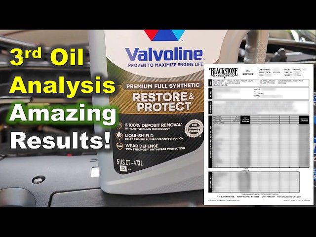 3rd Used Oil analysis AFTER Restore and Protect oil is the BEST Yet! High Wear Metals go Low!