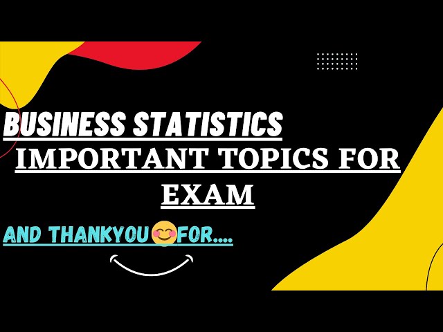 Important topics🔥of Business Statistics #tfh#Tuition_From_Home