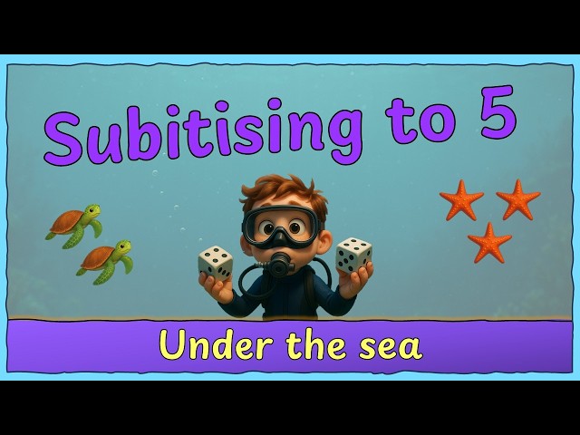 Subitising to 5 | Under the Sea theme | Subitizing for Kids