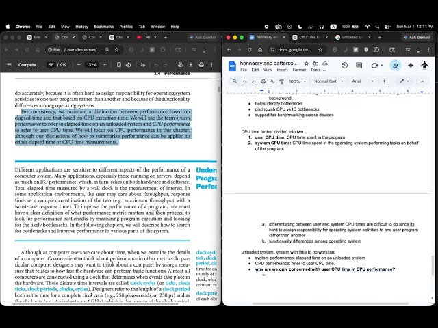 day 1(continued) to learn about performance