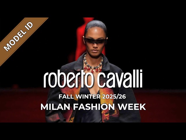 Roberto Cavalli Fall Winter 2025/26 Fashion Show Model ID | Milan Fashion Week