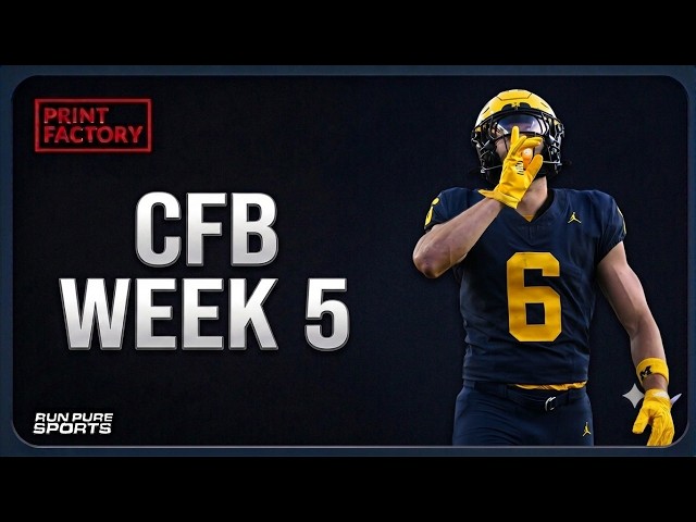 CFB DFS Picks | WEEK 5 | 2026 College Football DraftKings Strategy