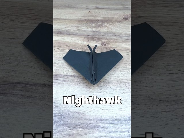 EASY PAPER AIRPLANE F-117 NIGHTHAWK TUTORIAL | HOW TO MAKE ORIGAMI STEALTH FIGHTER JET STEP BY STEP