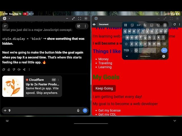 Chat GPT teaching me Web Development From Scratch 💻🔥