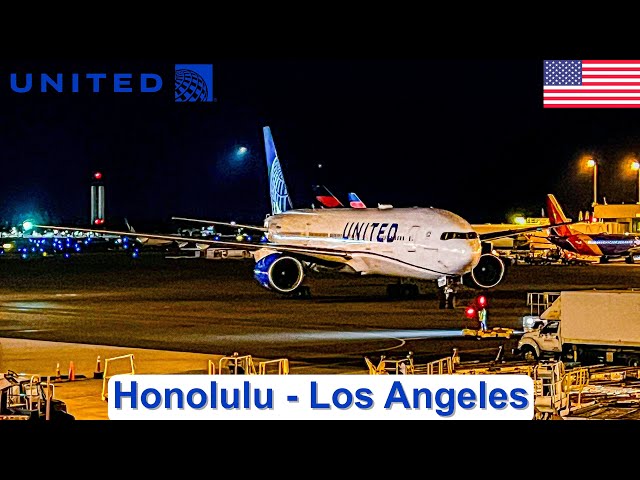RED EYE FLIGHT | United Airlines 777-200 Honolulu - Los Angeles (Trip Report)