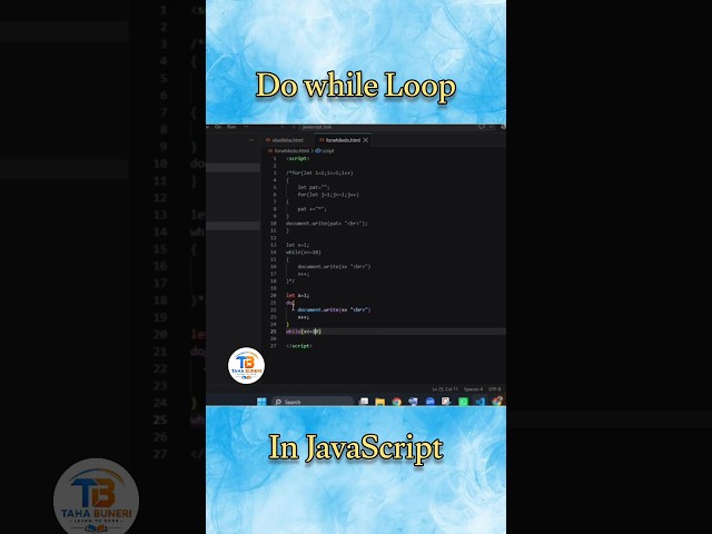 Do While Loop in jS #javascripttutorial #javascriptbeginners #shortvideos