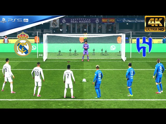 Ronaldo, Mbappe, Vinicius Vs Messi, Yamal Haaland | Real Madrid Vs Al Hilal Penalty Shootout FC 26