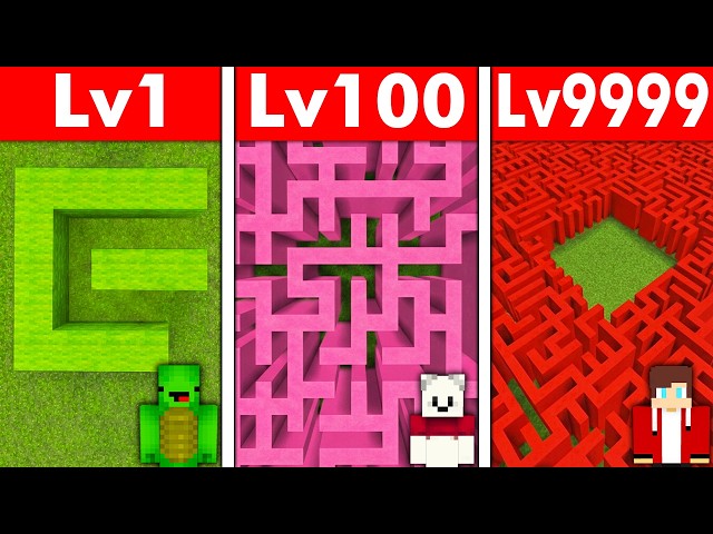 NOOB Vs PRO: BIGGEST MAZE BUILD CHALLENGE in Minecraft