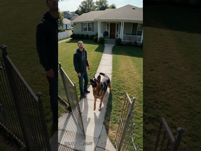 Hero German Shepherd Attacks Stranger & Saves Home on CCTV! 🐕🚨