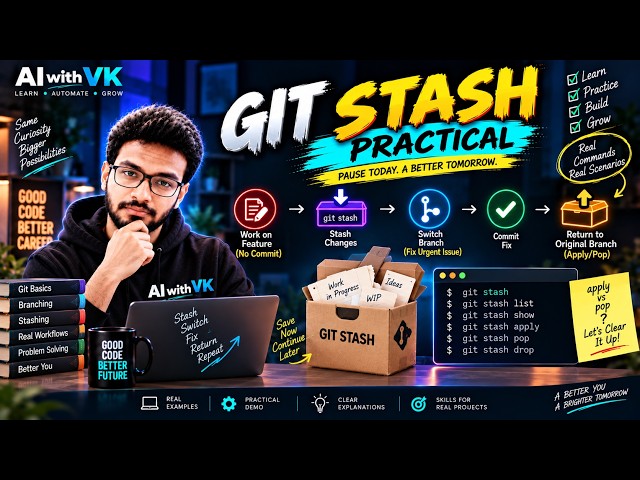 🔥 FDE Journey 37 -- GITHUB - Git stash....!!!