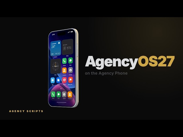 AgencyOS27.1 on the Agency Phone | Widgets, Control Centre, Angy and More (FiveM)