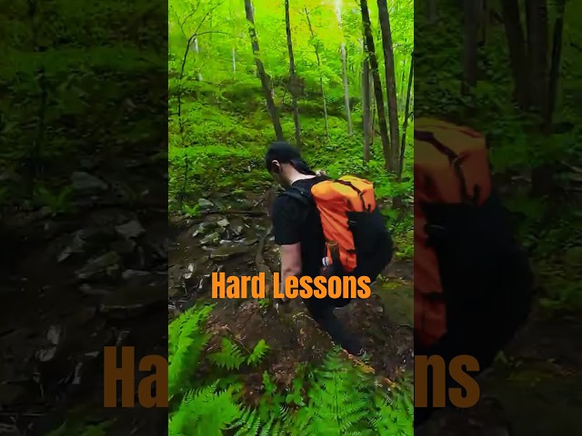 Hard Lessons #hiking #nature #mountains #backpacking #campfire #hikingadventures