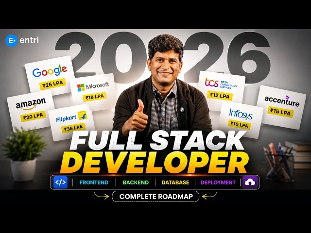 From Beginner to ₹20 LPA Full Stack Developer | Complete Roadmap in Telugu