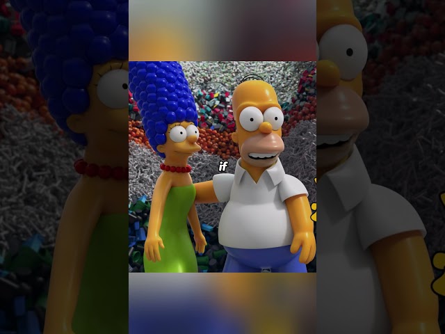 Homer and Marge turn into plastic people! #anime #animerecap #TheSimpsons