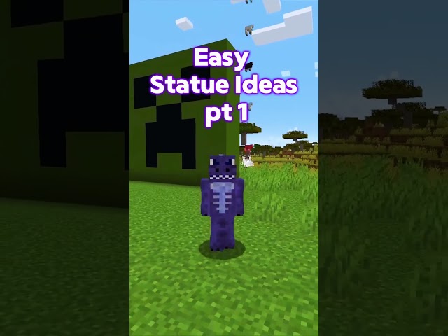 Easy 1 minute build Statue Ideas for Minecraft part 1