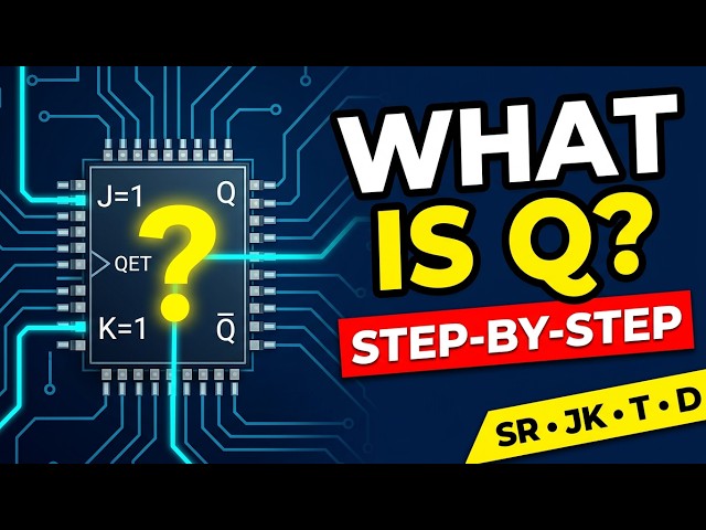 Flip-Flop Example Problems Solved | SR, JK, T & D (Step-by-Step)