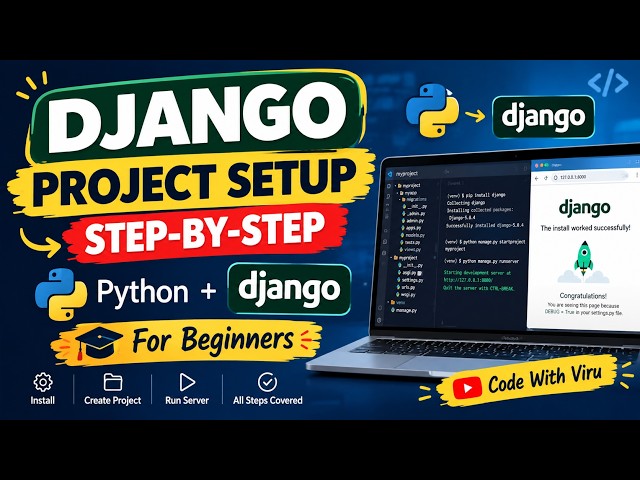 Django Project Installation for Beginners | Complete Setup Step-by-Step | Python Django Tutorial